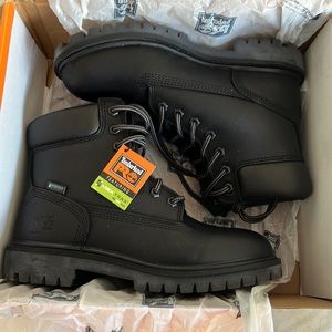 Black timberland pro soft toe, waterproof womens shoes